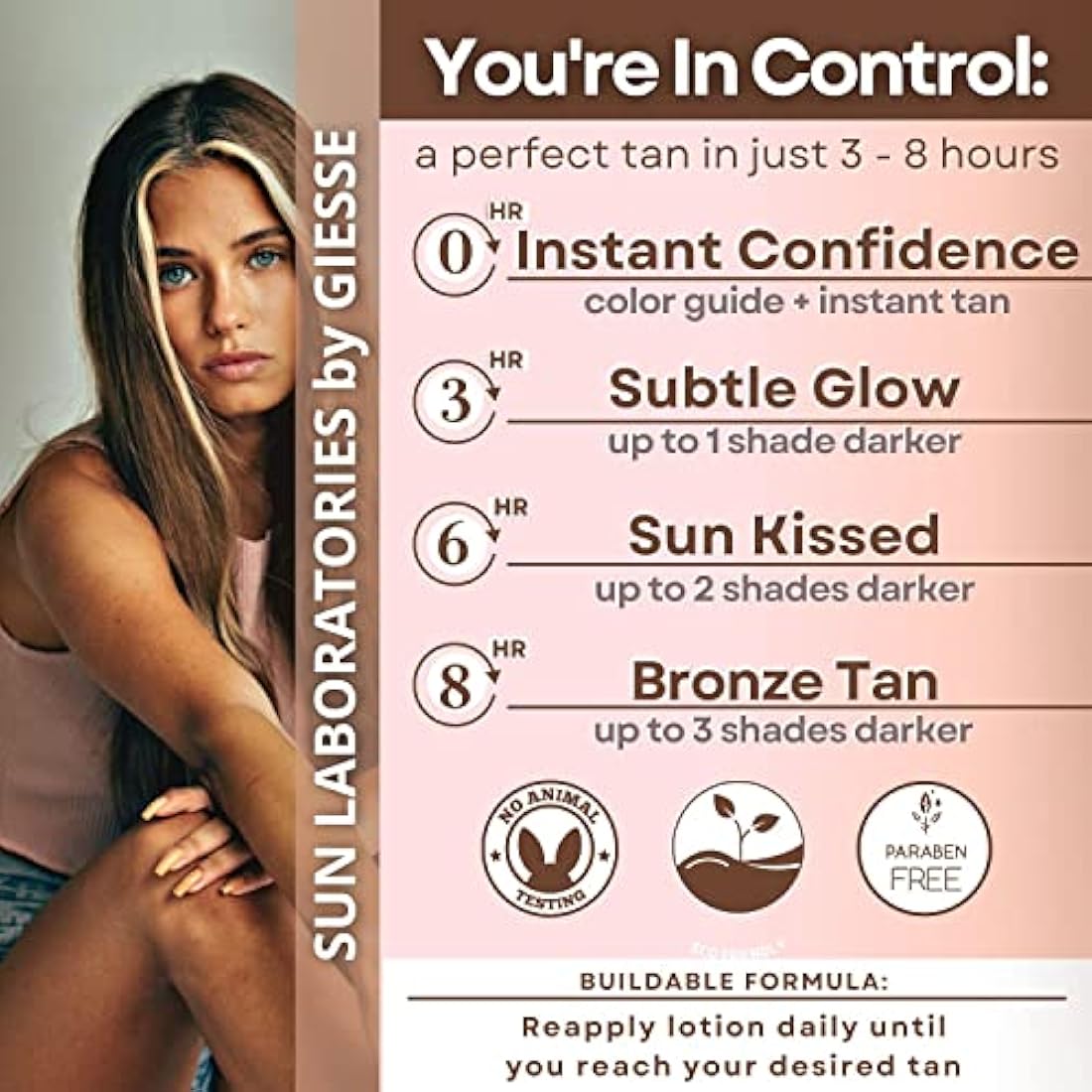 Sunlabs Sun Laboratories Self Tan Lotion Ultra Dark Instant Tint Dark 118ml / 2.7 fl.oz.