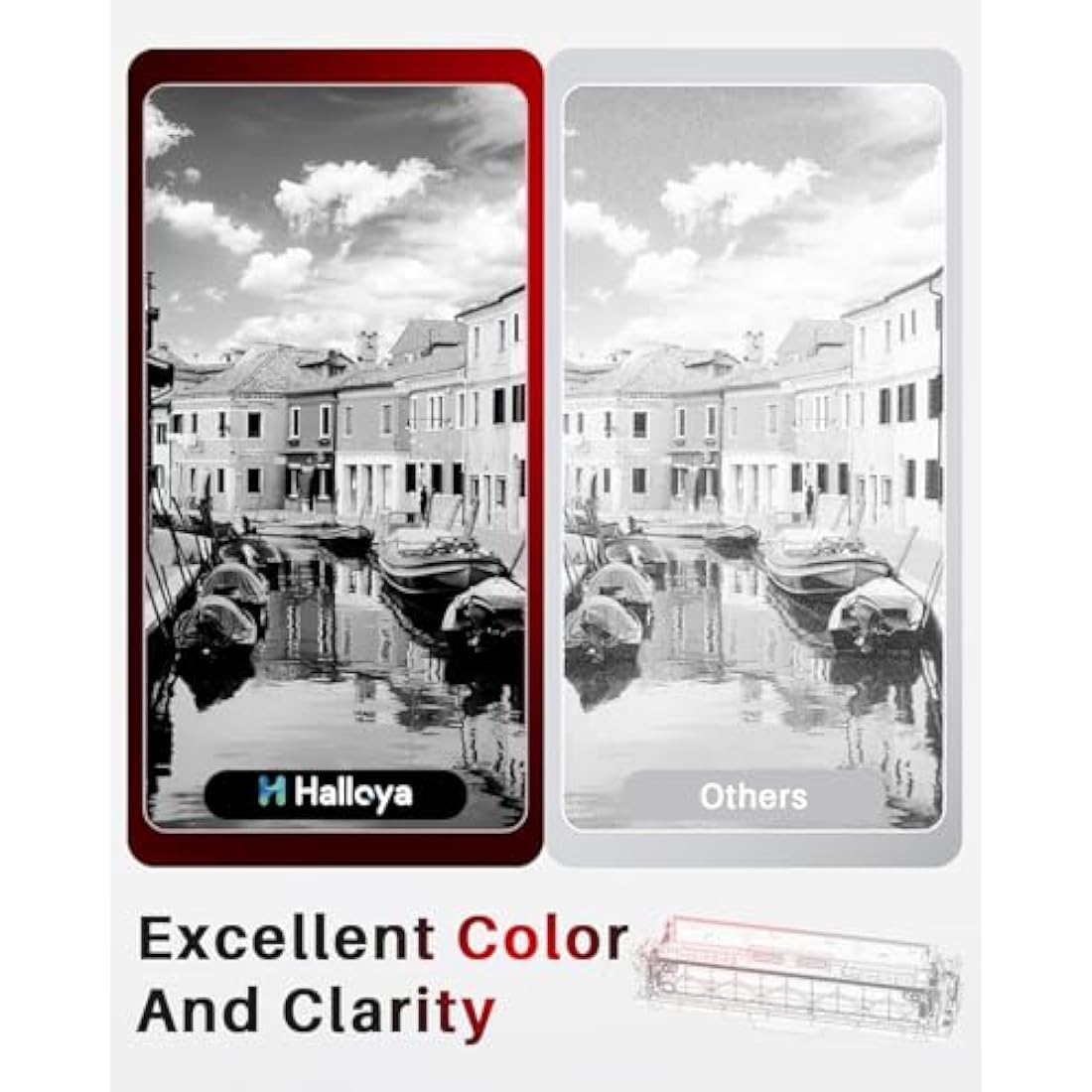 Halloya 219A Toner Cartridge Whit Chip Compatible for 219A W2191A W2192A W2193A 219X W2190X Replacement with Color LaserJet Pro 3202dn 3202dw MFP 3302fdn 3302fdng 3302fdw 3302sdw 3302sdwg (1 Black)