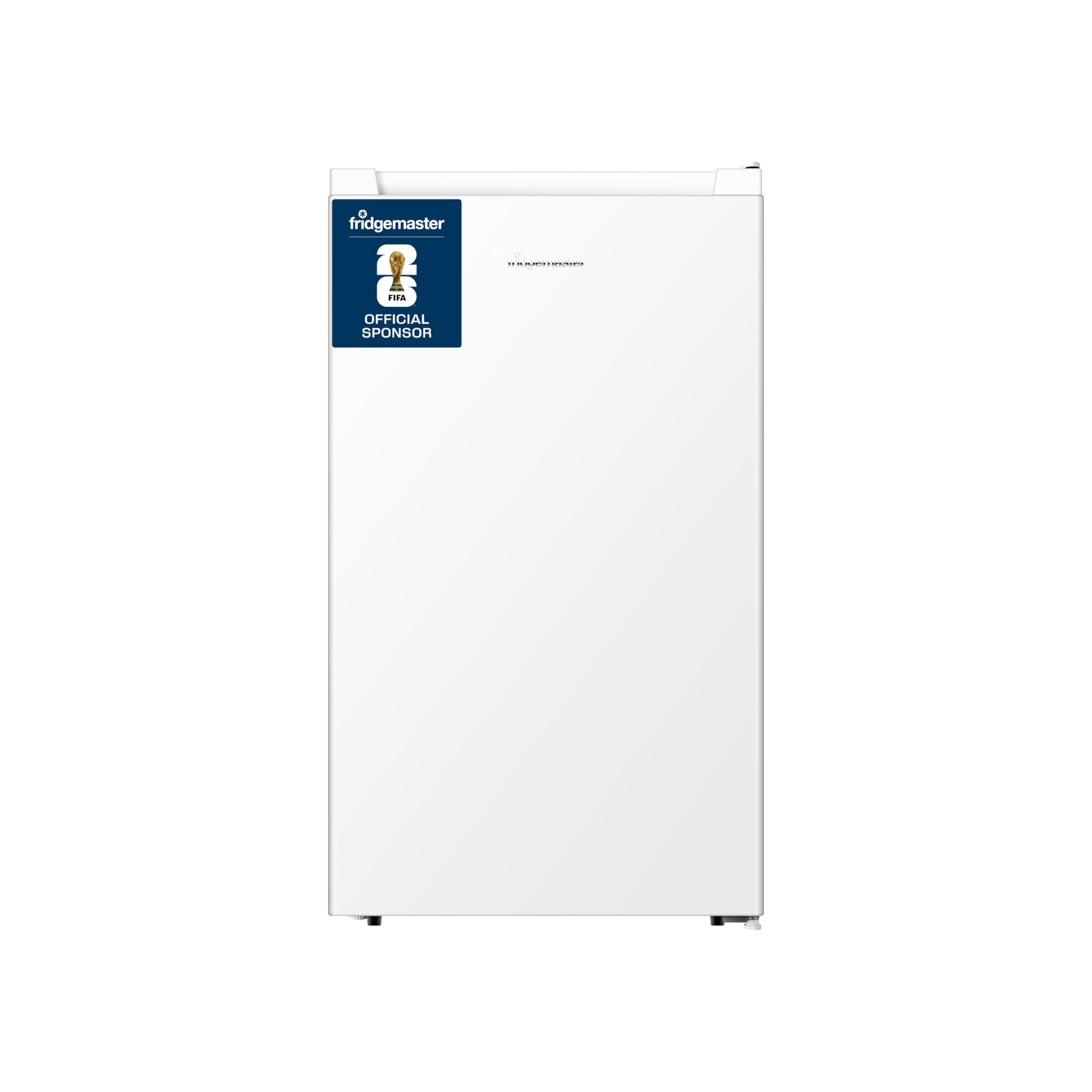 Fridgemaster MUR4545 Small Table Top 45cm Mini Fridge - 45 L - Mechanical Control with Adjustable Thermostat - Reversible Door - 39 dB Low noise - Broad Climate Design - White - E Rated