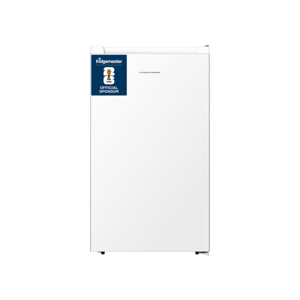 Fridgemaster MUR4545 Small Table Top 45cm Mini Fridge - 45 L - Mechanical Control with Adjustable Thermostat - Reversible Door - 39 dB Low noise - Broad Climate Design - White - E Rated