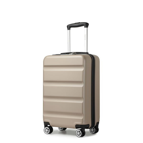Kono Lightweight 28" Large Suitcase | Hard Shell with TSA Lock | 4 Dual Spinner Wheels | Expandable Design for Easy Travel | Perfect for Business & Vacation (Cream White,75x47.5x29.5cm)