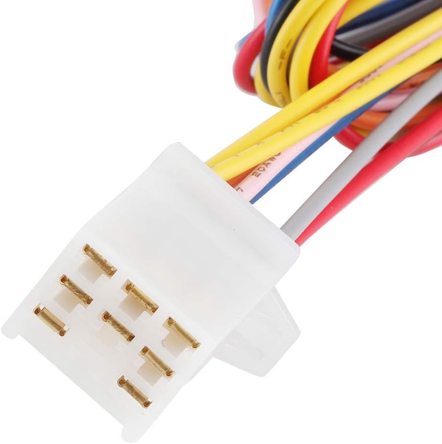 TKSE Motorcycle Alarm System, 12V Universal Motorcycle Wireless Anti-Theft Security System with 2 Remote Control 1-5 Level Sensitivity Adjustable for Motorbike