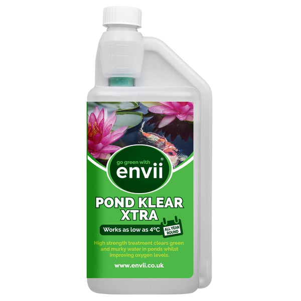 Envii Pond Klear Xtra ? Strong Pond Clear Water Treatment, Naturally Clears Green Pond Water ? Treats Up To 100,000 litres