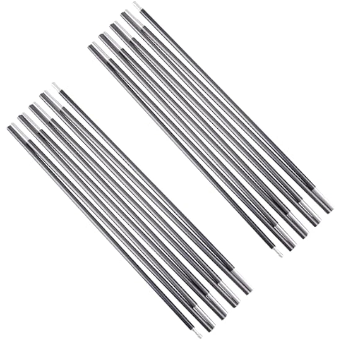 Azarxis Tent Pole Replacements Set of 2, Aluminum Alloy Tent Rod with Elastic Shock Corded Adjustable Tent Support Frames Repair Kit Tent Accessories Camping Equipment for Hiking Backpacking