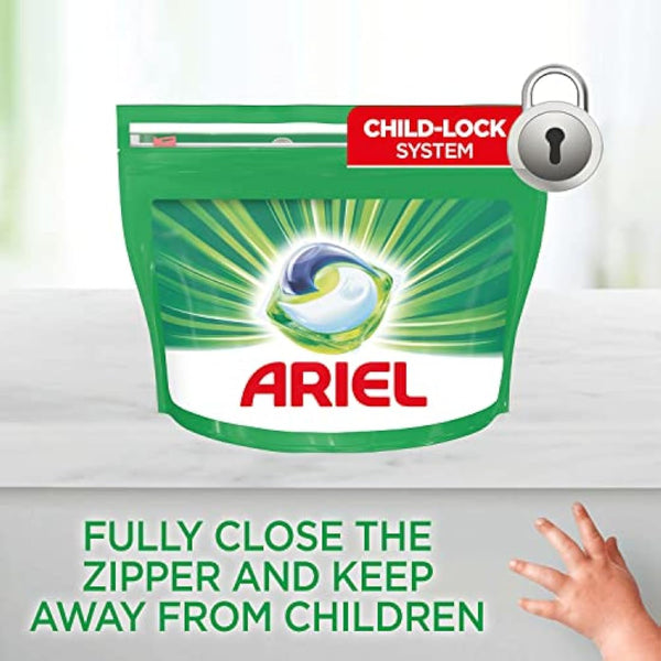 Ariel All-in-1 PODS Original Laundry Detergent Washing Liquid Tablets/Capsules, 122 Washes (61x2), Stain Remover For Clothes, Brilliant Stain Removal and Freshness Even in A Cold Wash