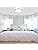 DINGLILIGHTING 24W Modern LED Flush Mount Ceiling Light, 13 Inch Silver Low Profile Light Fixture, Thin Round Close to Ceiling Lights for Kitchen Bedroom Living Room, 5 Color Adjustable