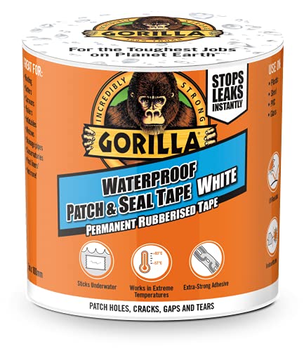 Gorilla Waterproof Patch & Seal Tape White 3m