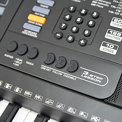 Axus AXD55 88 Key Digital Piano Keyboard with Touch Sensitive Keys, Sustain Pedal and High-Level Features and Functions.
