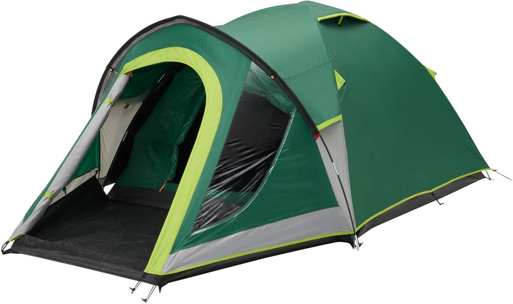 Coleman Kobuk Valley Camping Tent | lightweight 4 Person Igloo Tent with extra dark bedroom | 4 Man Dome Tent with Awning | 100% waterproof WC 4.500