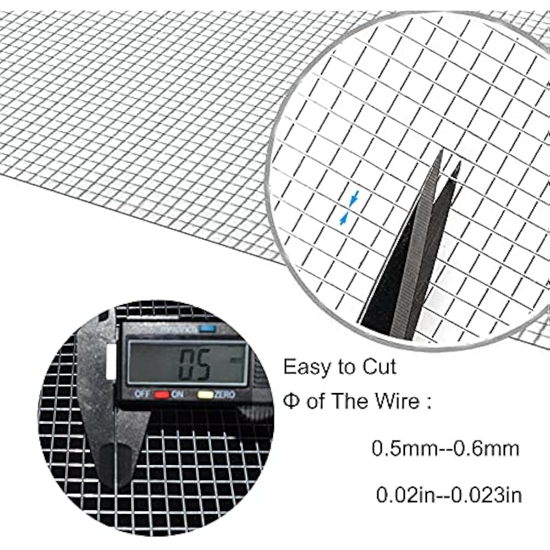 C&Xanadu 200mm X 3m Rat Mesh Rodent Proofing Wire Mesh Roll,Welded Metal Mesh Galvanised,Stop & Prevent Mice & Mouse Access