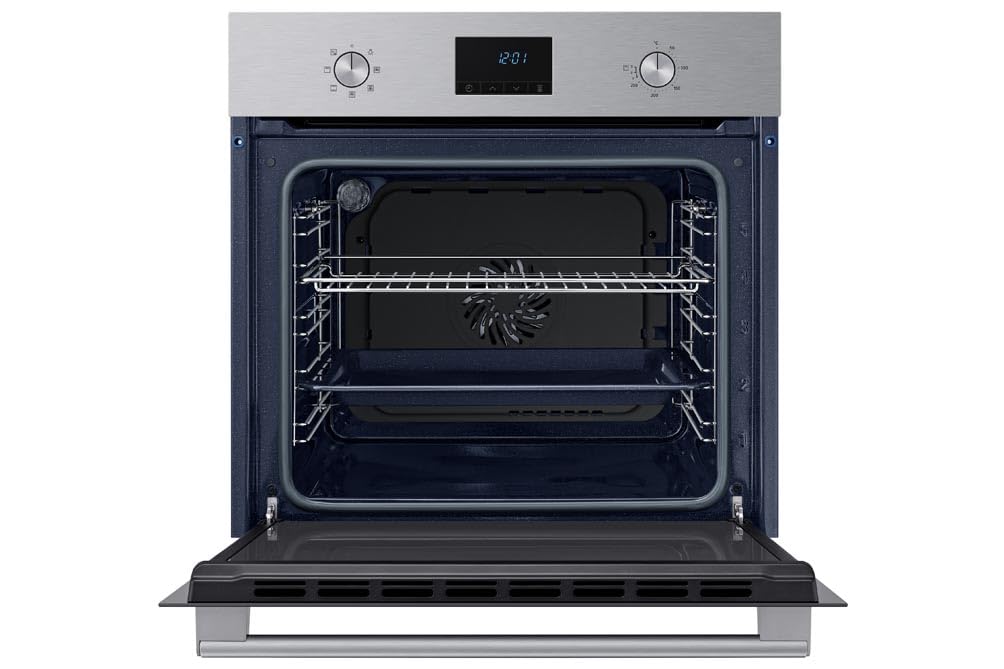 Samsung Series 4 Dual Cook Flex Smart Oven with Pyrolytic Cleaning, Colour: Stainless Steel, NV7B45305AS