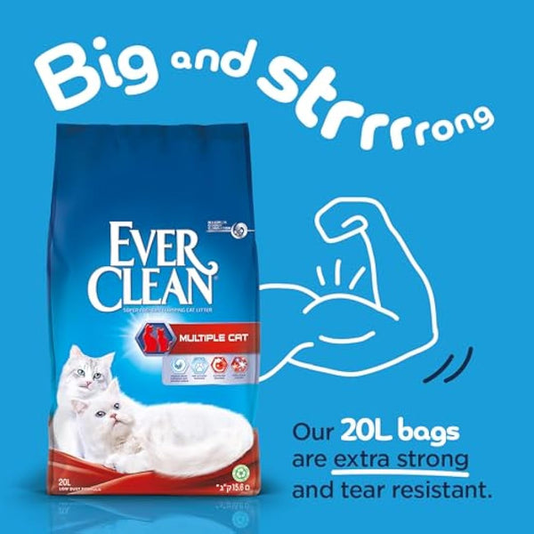 Ever Clean Multiple Cat Clumping Cat Litter 20L