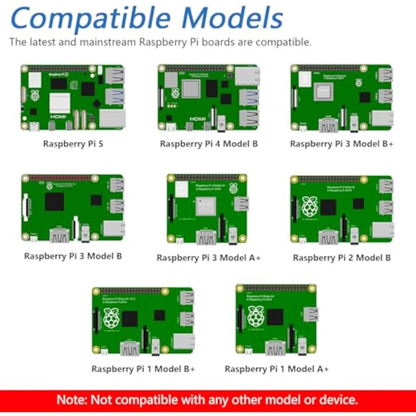 FREENOVE 5 Inch Touchscreen Monitor for Raspberry Pi 5 4 B 3 B+ A+, 800x480 Pixel IPS Display, 5-Point Touch Capacitive Screen, Driver-Free MIPI DSI Port