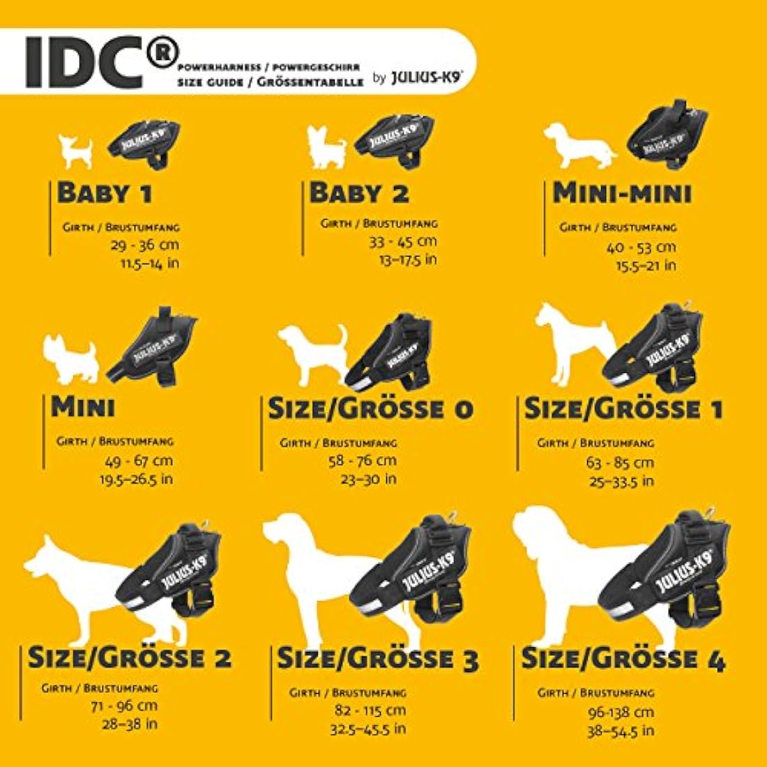 IDC Powerharness, Size: XL/2, Black