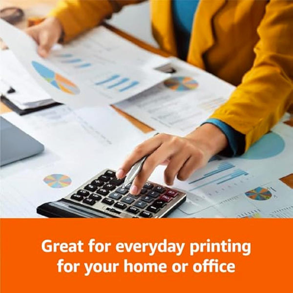 Amazon Basics Multi-Purpose Copy Printer Paper, A4 80 GSM, 2500 Count (Pack of 5), White