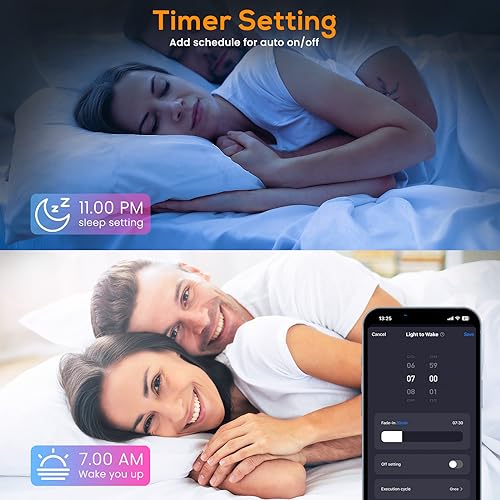 ALUSSO 4 Pack LED Ceiling Light,6W RGB WiFi Recessed Downlights Dimmable, IP44 Spotlights 3000K-6500K,APP Control for Bedroom,Kitchen,Living Room