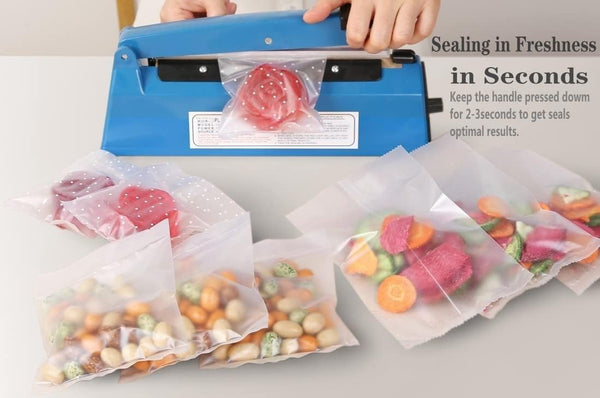 Heat Sealer Machine, Impulse Heat Sealer Machine 12inch with 8 Temperature Modes, Plastic Bag Sealer Heat Sealing Machine, Shrink Wrap Sealer Machine