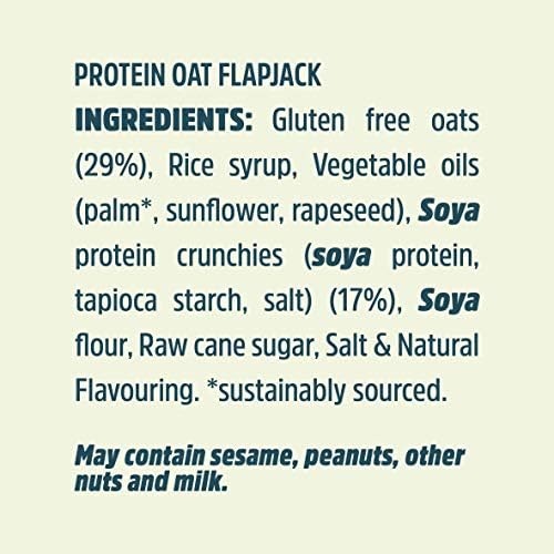 JB's TREK High Protein Flapjack Original Oat, Gluten Free, Plant Based, Vegan Snack, 50 g x 36 Bars