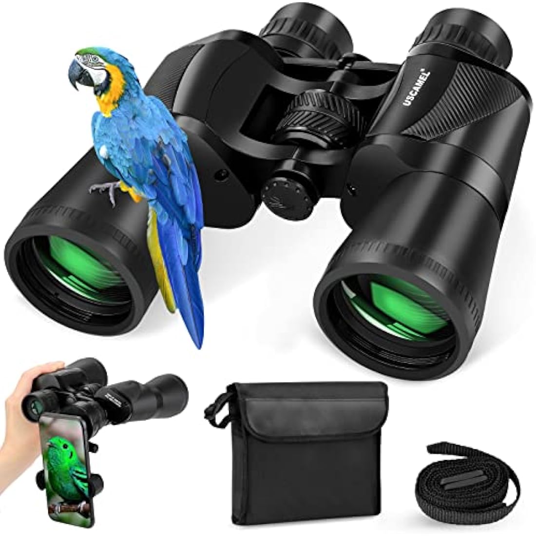 20x50 Binoculars for Adults High Power: Professional Waterproof Binoculars with Porro BAK4 Prism Len Multilayer-Coated Lenses for Bird WatchingTravel Hiking Concert and Sports