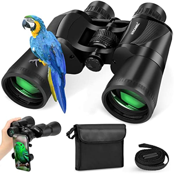 20x50 Binoculars for Adults High Power: Professional Waterproof Binoculars with Porro BAK4 Prism Len Multilayer-Coated Lenses for Bird WatchingTravel Hiking Concert and Sports