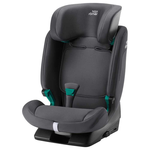 BRITAX RÖMER Car Seat EVOLVAFIX, with ISOFIX, Child from 76 to 150 cm (i-Size), from 15 Months to 12 Years, Space Black