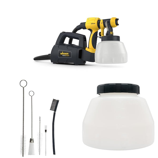 WAGNER Fence & Decking Paint Sprayer for Fences, Sheds, decking or Garden Furniture, Covers 5 m² in 9 min, 1400 ml Capacity, 460 W, 1.8 m Hose