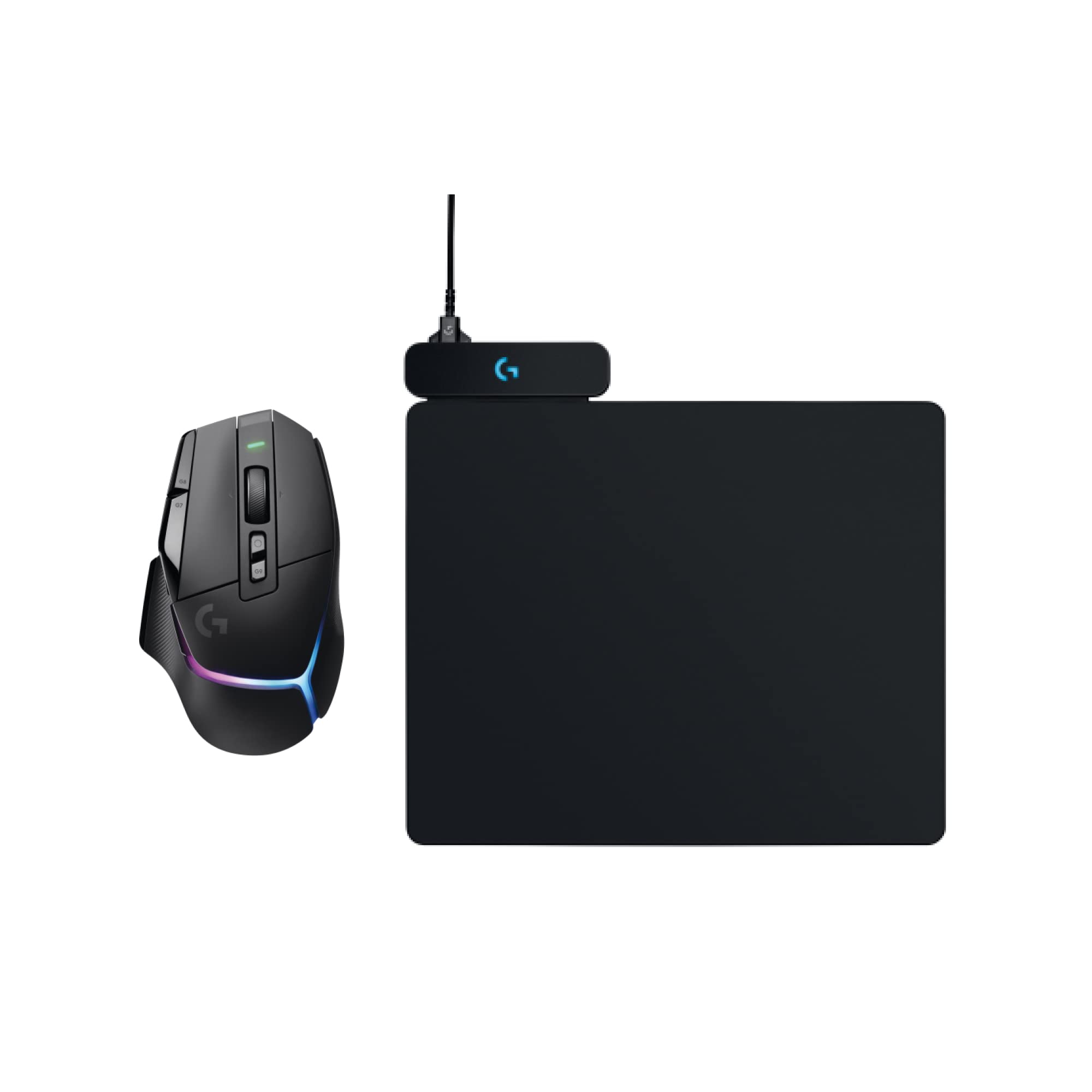 Logitech G G502 X PLUS LIGHTSPEED Wireless RGB Gaming Mouse - Optical mouse with LIGHTFORCE hybrid switches, LIGHTSYNC RGB, HERO 25K gaming sensor, compatible with PC - macOS/Windows - Black