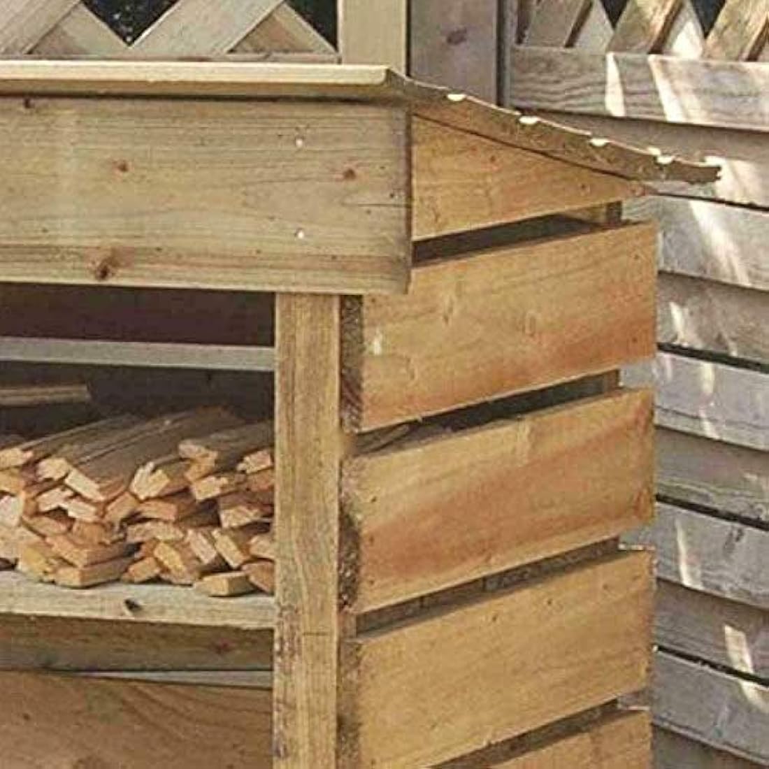 Rowlinson Small Log Store Pressure Treated Timber