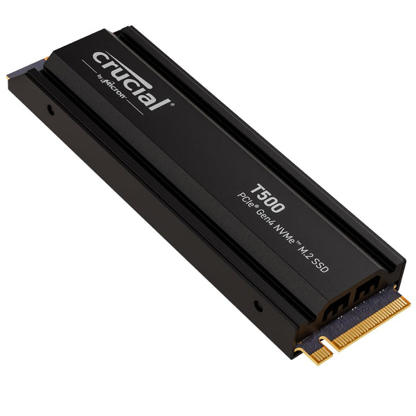 Crucial T500 2TB SSD PCIe Gen4 NVMe M.2 Internal Gaming PS5 SSD with Heatsink, Up to 7400MB/s, Compatible with PlayStation 5, TLC NAND, Desktop PC, Solid State Drive - CT2000T500SSD5