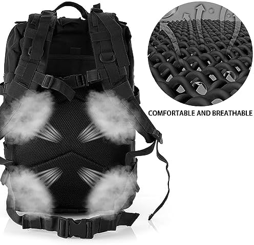 aiGear 45L Military Tactical Backpack | Lightweight Backpack Hiking Daypack | Rucksack with Molle System | for Outdoor Sports Trekking Hiking Travel Camping