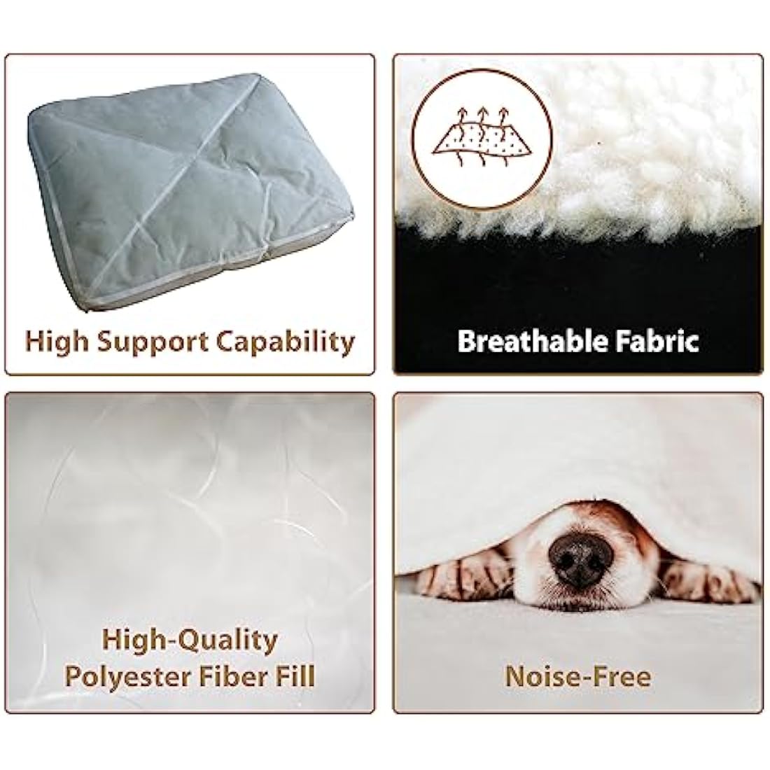 Ellie-Bo XL Dog Bed for 42-inch Dog Cage/Crate - Black Faux Suede/Sheepskin