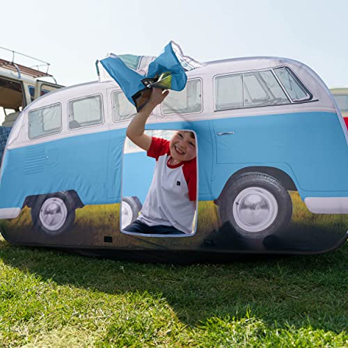 Volkswagen Camper Van Kids Pop Up Tent - Official VW UPF50+ Foldable Play Tent for Girls Boys - Multiple Colours