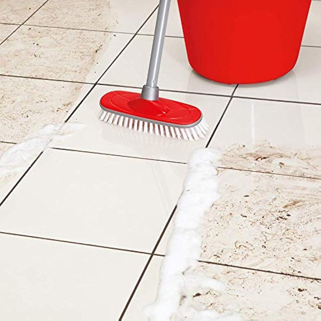 HG Tile Cleaner Extra Strong, Heavy Duty Floor Cleaner for Tiles & Grout, Industrial Strength, Safe for Natural Stone, Kitchen & Bathroom Use, Fresh Scent – 1L