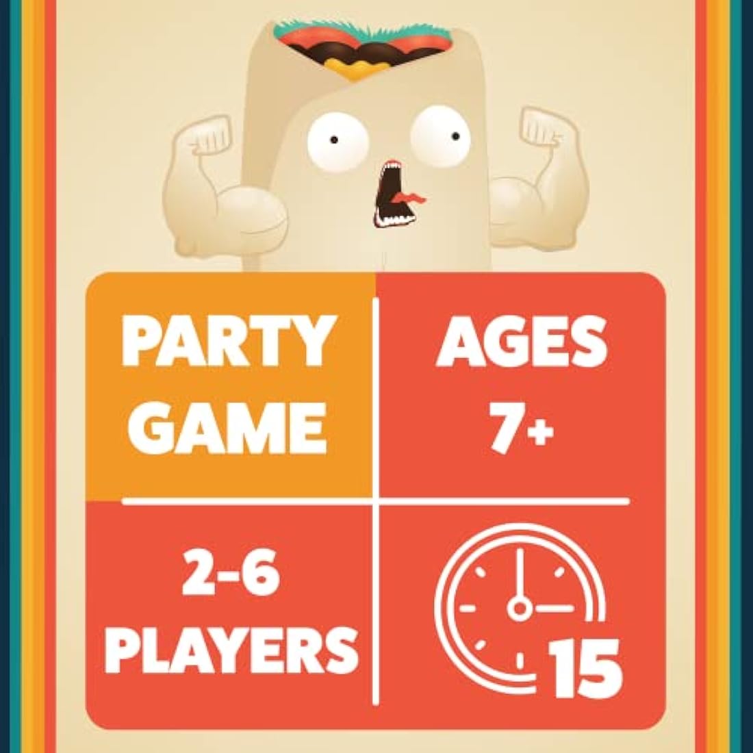 Exploding Kittens Presents Throw Throw Burrito - A Dodgeball Card Game - Family Card Games for Adults, Teens & Kids - 2-6 Players - Ages 7 and Up - 120 Cards