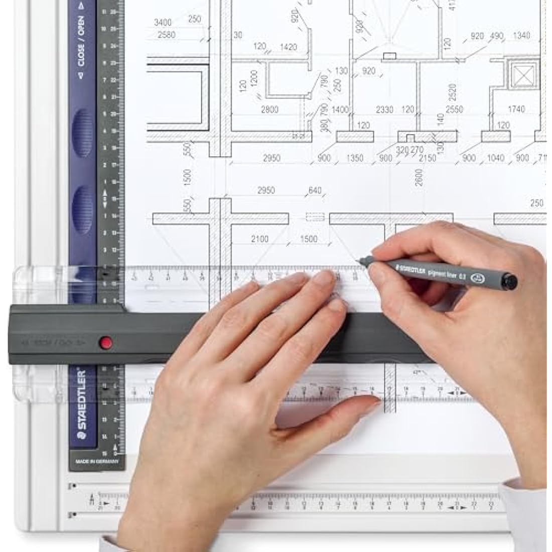 STAEDTLER 661 A3 Mars Drawing Board for Technical Drawing - DIN A3 (52 x 37.8 x 23cm)