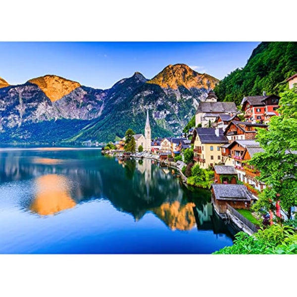 HUADADA Jigsaw Puzzles for Adults 1000 Piece Jigsaw Puzzles for Adult,JigsawPuzzle 1000 Pieces for Adults Challenging Puzzle Games（Hallstatt village）