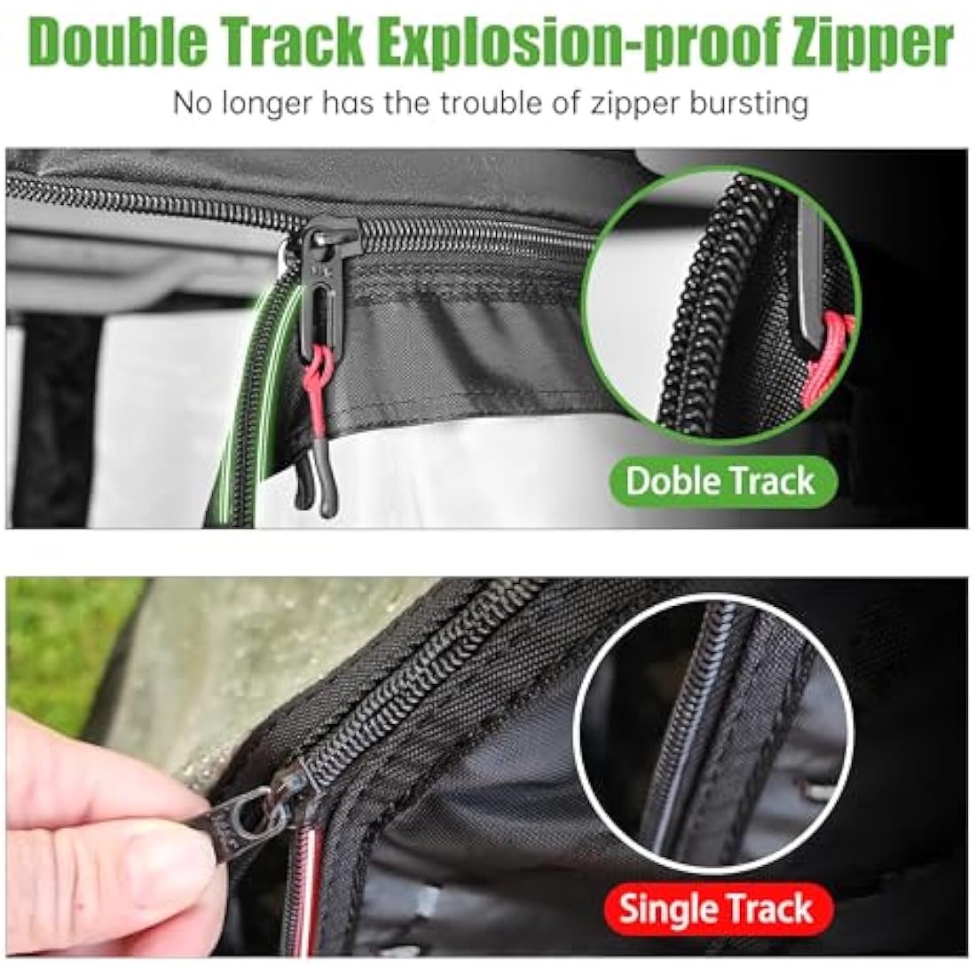 10L0L Golf Cart Deluxe Enclosure for 2 Passenger Club Car Precedent & Temo,600D Windproof Waterproof 4-Sided Protection Golf Buggy Keep Warm Cover Driving Enclosure,Roof up to 59" L(Black)