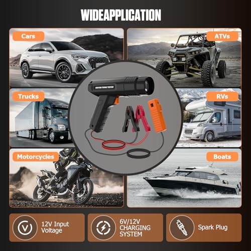 VKALTUL Timing Light,12V Strobe Timing Light Gun,Automotive Ignition Engine Timing Light for Cars Motorcycle Automotive