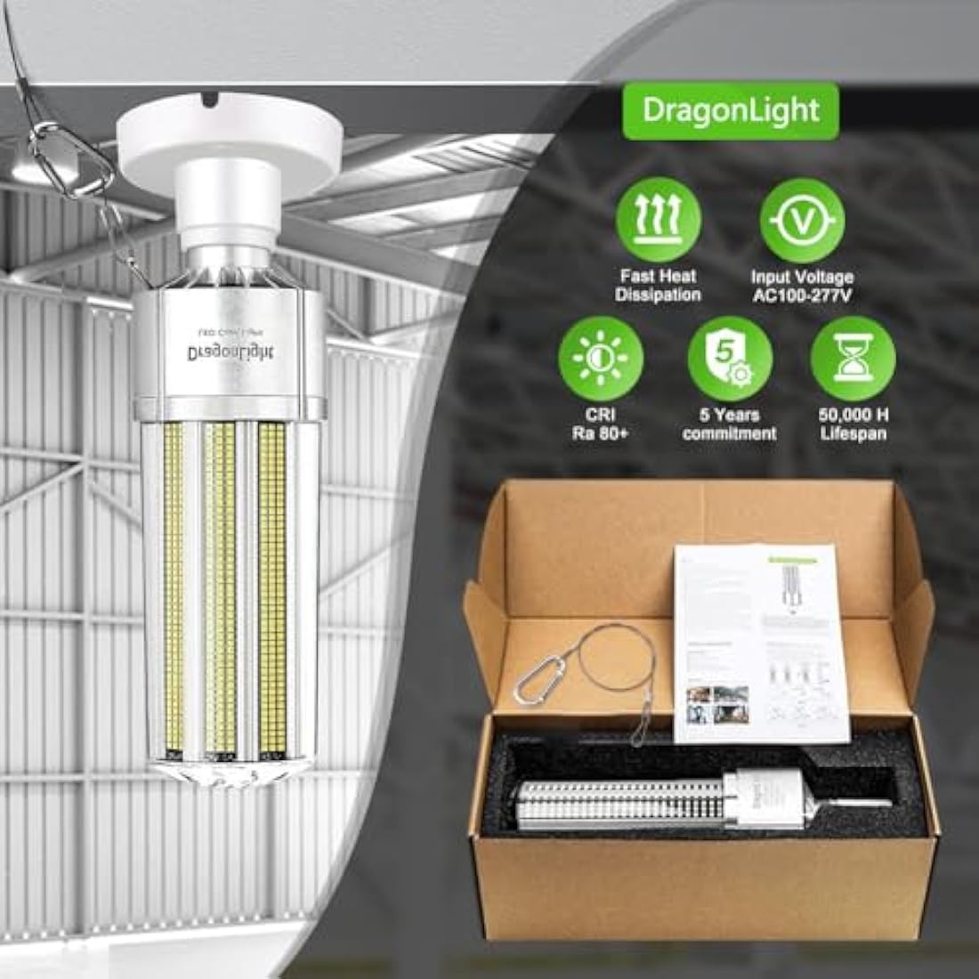 240W Super Bright LED Corn Light Bulb(1000 Watt Equivalent) - E40 Large Base LED Lamp - 5000K Daylight 32,400 Lumens for Large Area High Bay Lighting - Garage Warehouse Factory