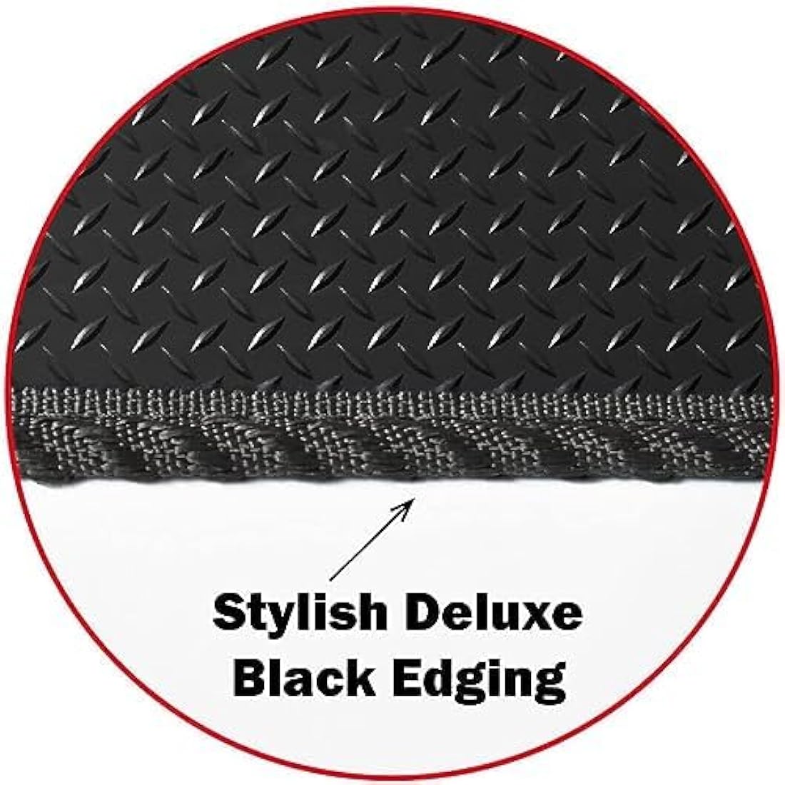 Lusso Floor Carpet Mats for Car | Tailored/Compatible to Fit Ford Transit Custom 2015 onwards | Heavy Duty 3mm Rubber Car Mats | 1-Piece Set (Black Edging)