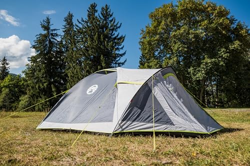 Coleman Tent Darwin 2-4 Person | Compact Lightweight Dome Tent | Models with Darkened Bedroom | Camping, Festival and Hiking Tent | 4500mm Waterproof | with Sewn-in Groundsheet