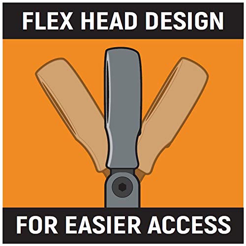 GearWrench 85698 12 Piece XL Locking Flex-Head Ratcheting Combination Wrench Set Metric, Silver