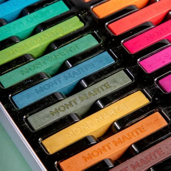 MONT MARTE Soft Pastels Signature 72pc, Set of 72 Assorted Coloured Pastel Sticks, Vibrant and Blendable, Ideal for Art, Craft, Drawing, Sketching