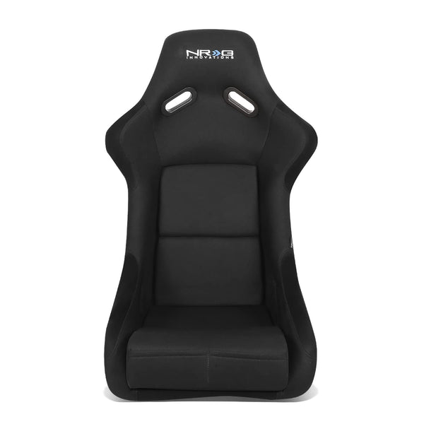 NRG Innovations Fixed Back Sport Bucket Seat - FRP Fiber Glass - Large - Part # FRP-300 Black