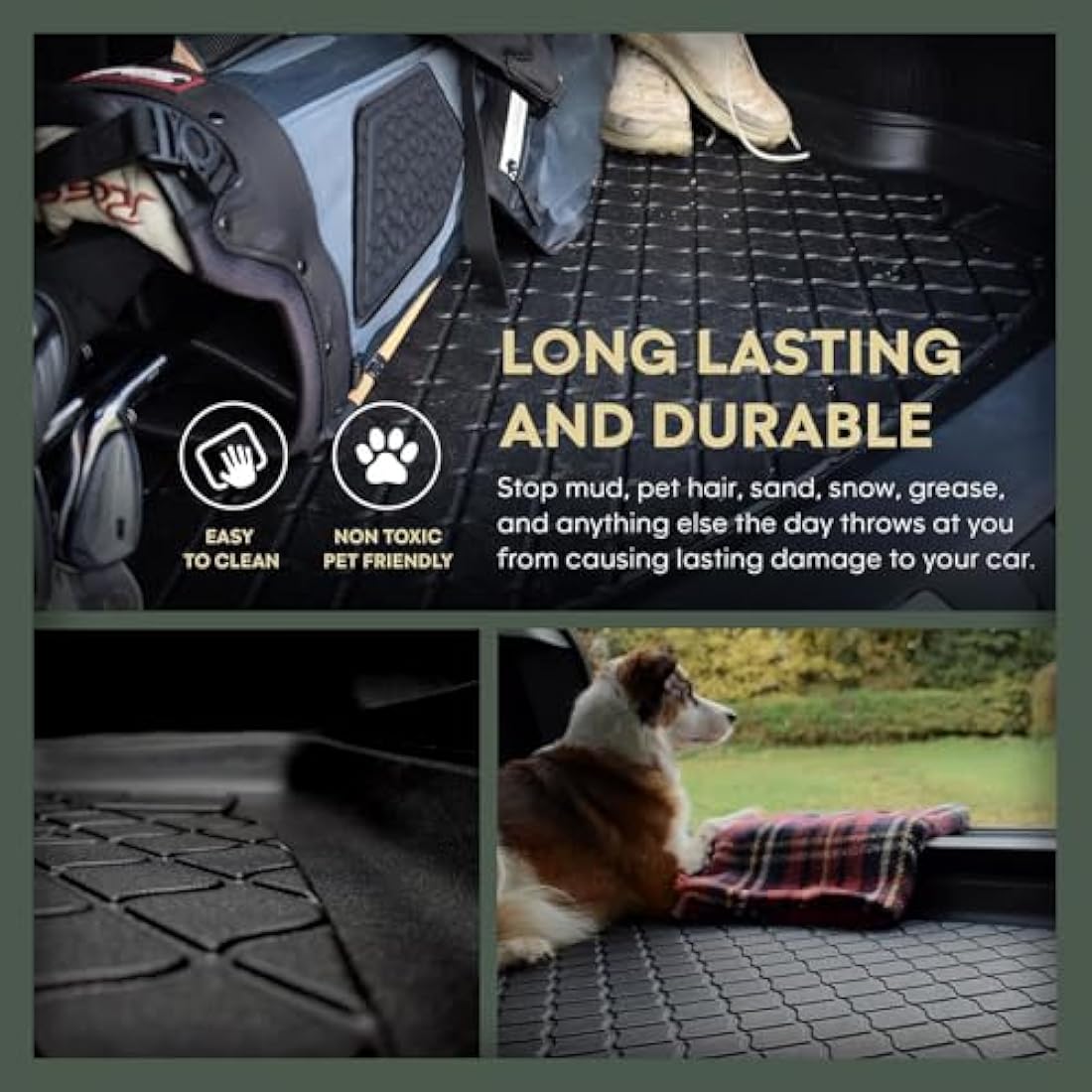 NOMAD Boot Liner Compatible with Hyundai Ioniq 5 2021+ Premium Tailored Fit Car Floor Mat Protector Guard Tray Black Custom Fitted Accessory - Dog Friendly & Waterproof with Raised Edges