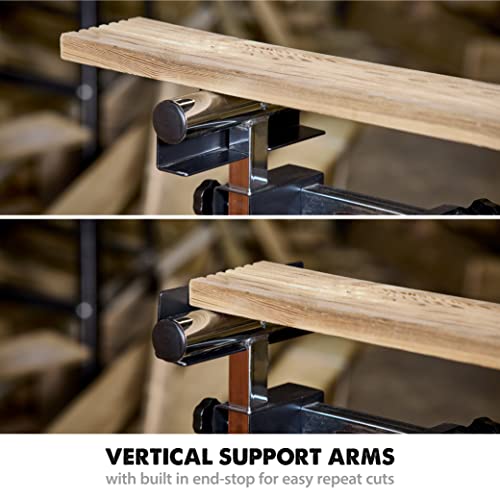 Evolution Power Tools EVOMS1 Mitre Saw Stand, Universal Compact Folding with Extending Support Arms, Fits Evolution, Makita, DeWalt, Bosch, Ryobi, Einhell and Metabo, Supports 150kg Weight & 3m Length