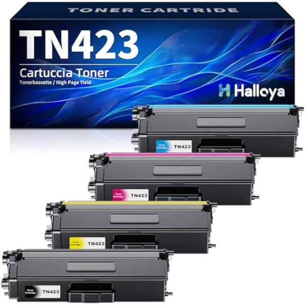 Halloya TN423 Compatible Toner Cartridges Replacement for Brother TN423 TN421 for Brother HL-L8260CDW HL-L8360CDW MFC-L8690CDW MFC-L8900CDW DCP-L8410CDW DCP-L8410CDN ( 4 Pack)