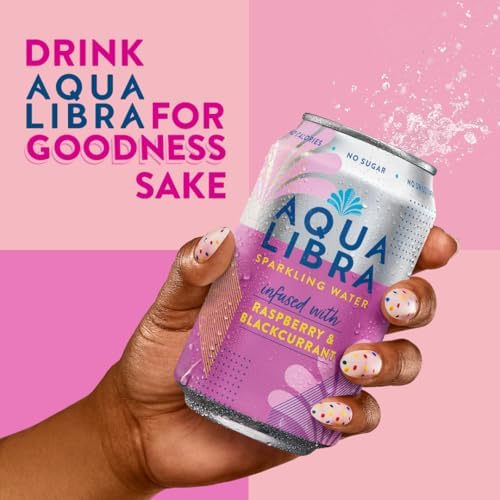 AQUA LIBRA Raspberry & Blackcurrant 330ML, Pack of 12