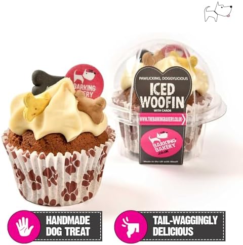 DOG BIRTHDAY CAKE Dog Food | Dog Biscuits Dog Treats Puppy Treats. Dog Training Treats Puppy Training Treats. Bakery Fresh Dog Treat. Vanilla Woofin With Frosting Dog Birthday Present (Vanilla)