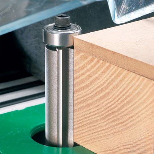 Trend Professional Guided Trimmer, 1/2 Inch Shank, 12.7mm Cut Diameter, 50mm Cut Length, Tungsten Carbide Tipped, 46/23X1/2TC